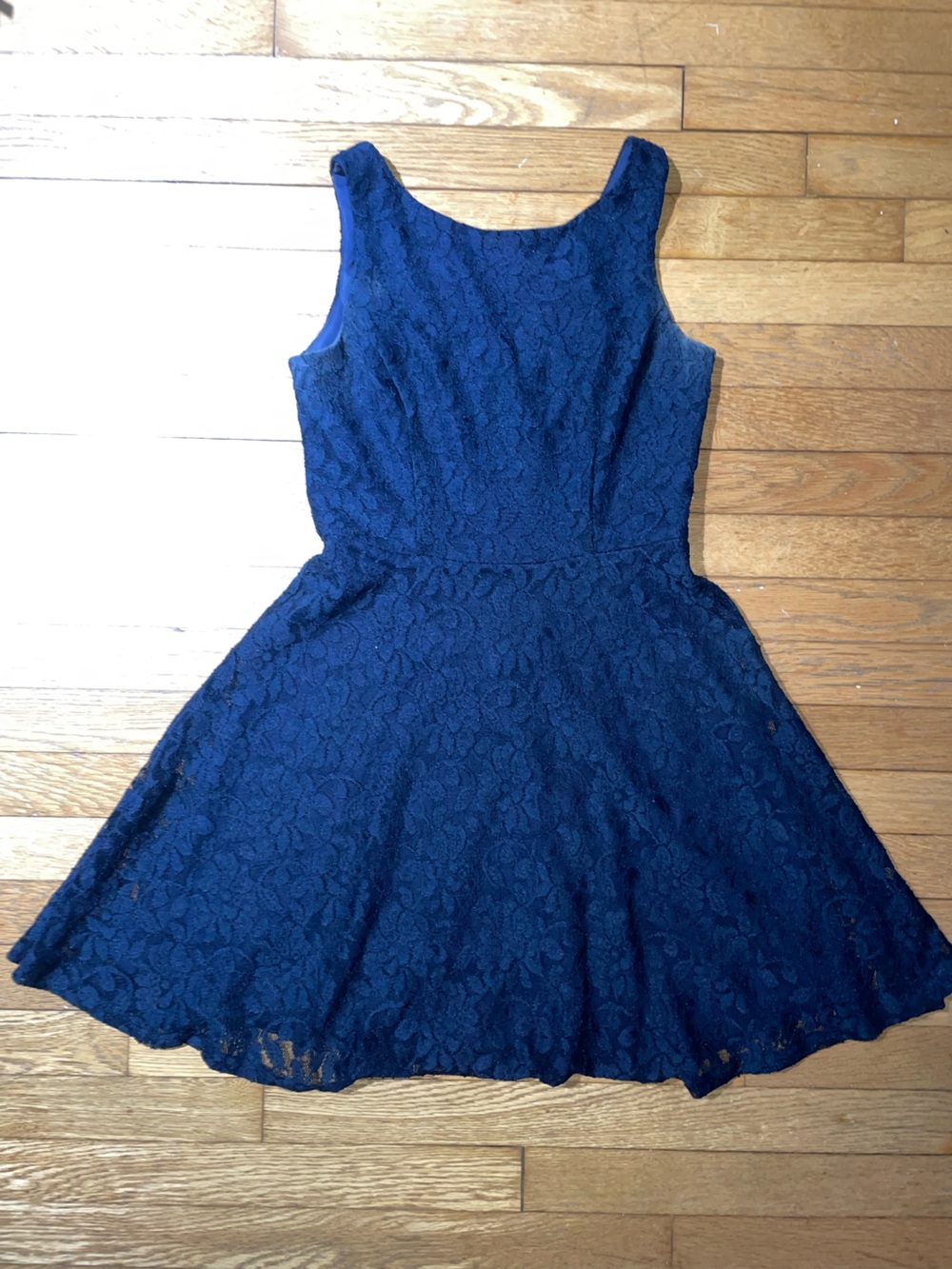 Splendid Royal Blue Lace Midi Dress